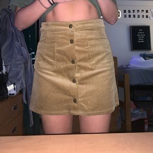 Tan corduroy skirt SIZE 7
